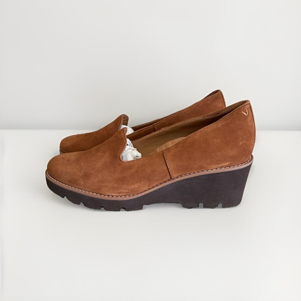 Vionic Willa Wedge Women's Slip-on Loafer Tan Size 9.5 40.5 EU